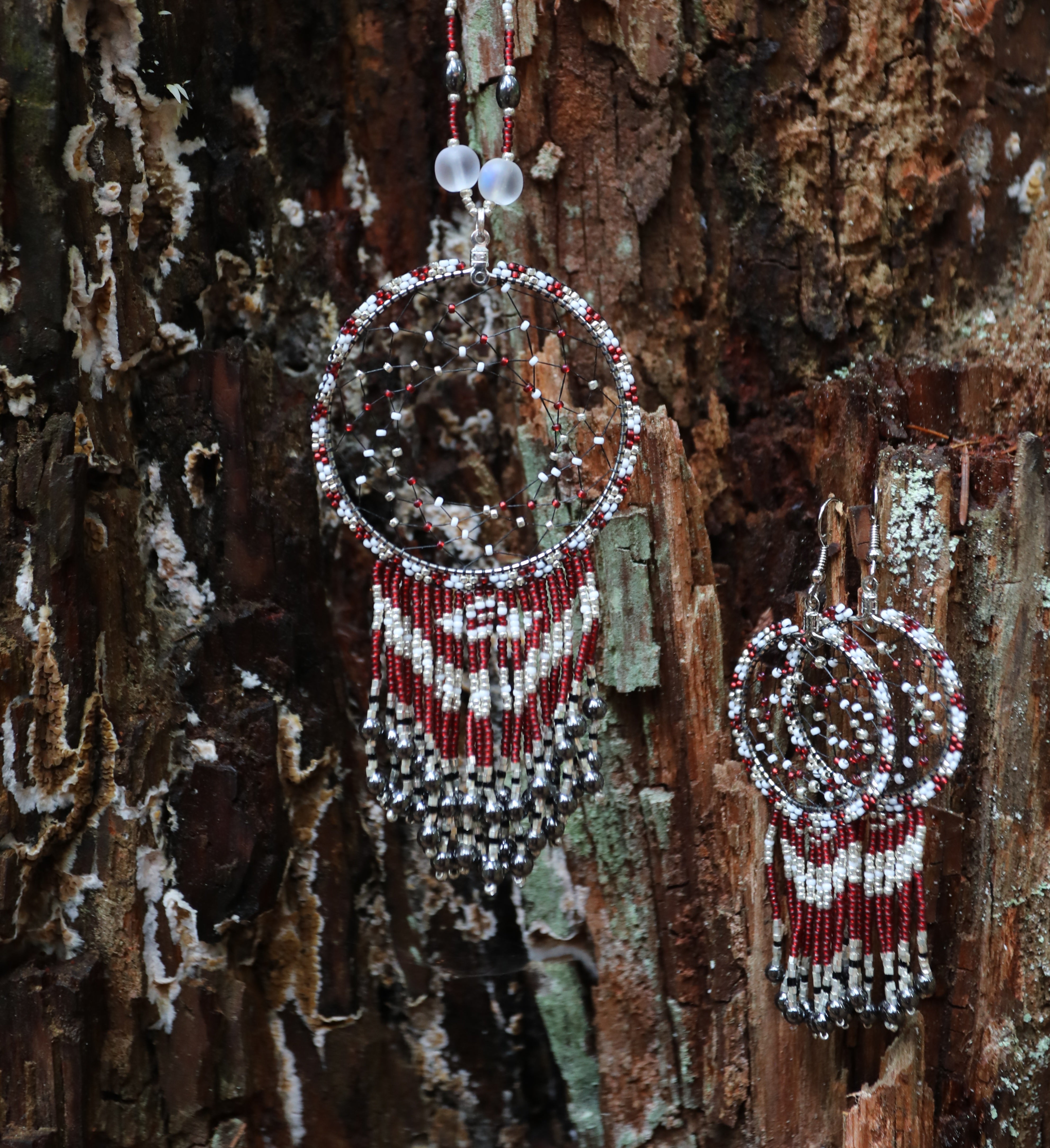 NATIVE Dreamcatcher Earrings and Necklace
